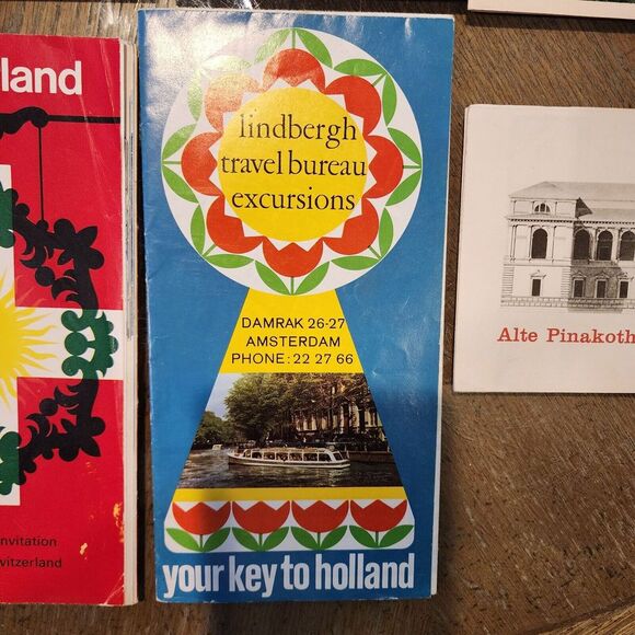 Mixed Vintage Ephemera‎ Lot Of European Travel Maps Brochures - Picture 6 of 13